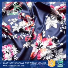 printed 100% polyester stain fabric for Dress